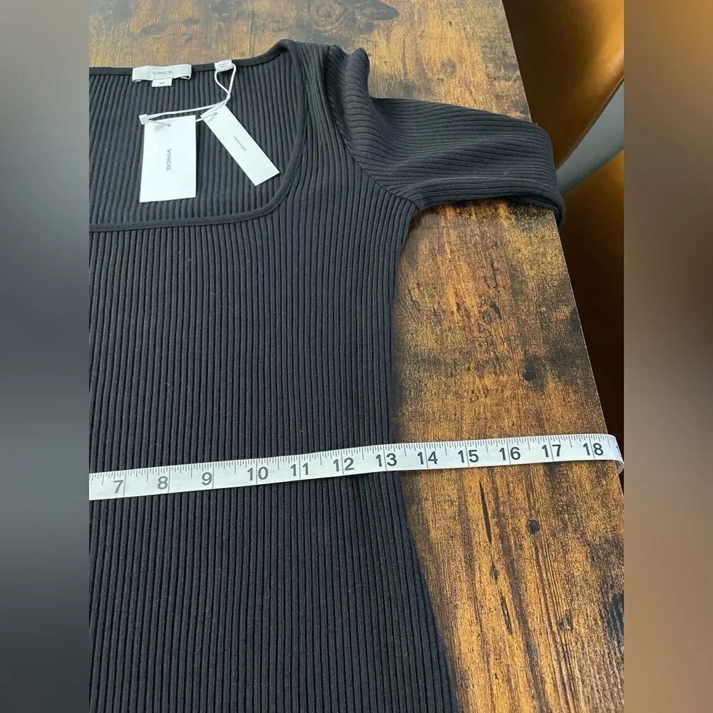Vince Rib-Knit Mini Dress - Picture 8 of 12